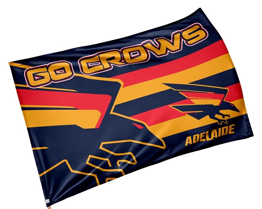 Official AFL Adelaide Crows Game Day Large Flag 60 x 90 cm (NO STICK/FLAG POLE)