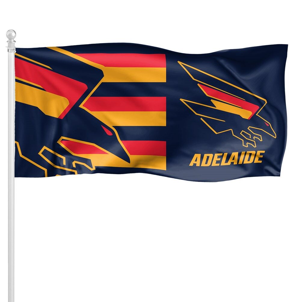 Adelaide Crows AFL Flag Pole Flag 180 by 90cms! LE