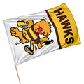 Official AFL Hawthorn Hawks Retro Game Day Large Flag 60 x 90 cm (NO STICK/FLAG POLE)
