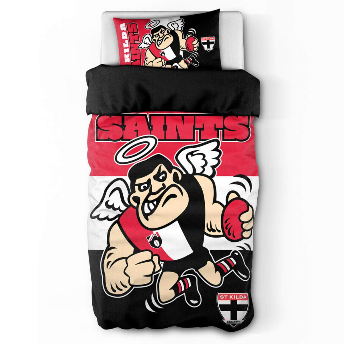 St Kilda Saints AFL Team Single Quilt Cover!