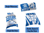Melbourne Kangaroos AFL Pillow Quilt Cover Set: Single, Double, Queen & King Bed