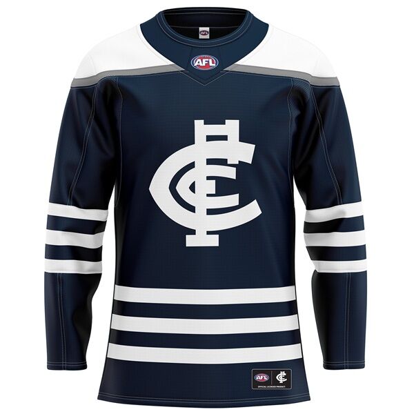 Carlton Blues AFL 'Enforcer' Hockey Jersey Sizes S-5XL!