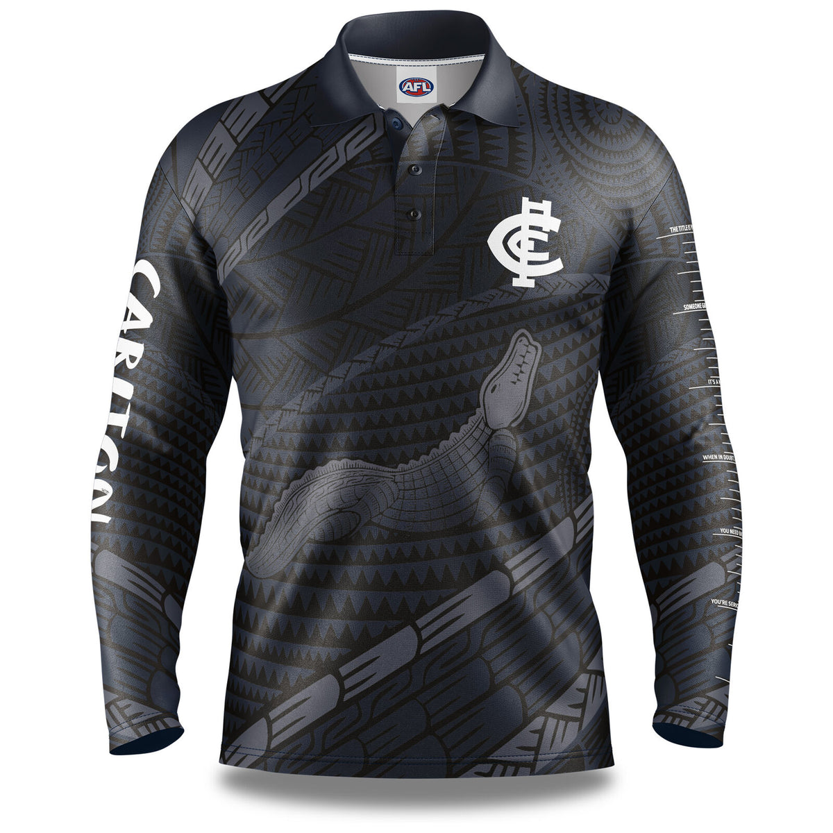Carlton Blues AFL 'Koedal' Fishing Shirt Polo Sizes S-5XL!