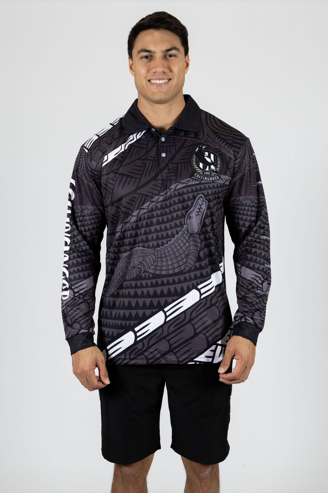 Collingwood Magpies AFL 'Koedal' Fishing Shirt Polo Sizes S-5XL!