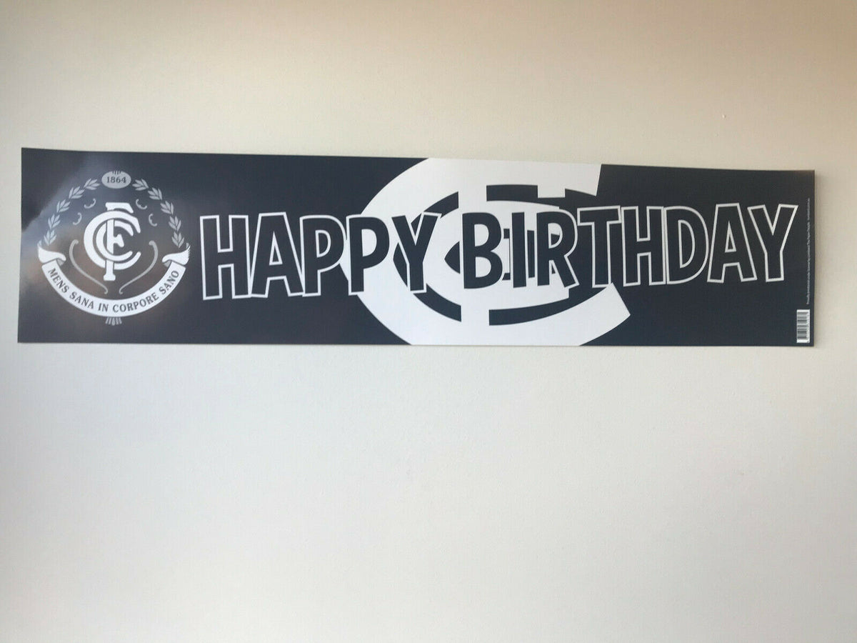 Carlton Blues AFL Party Pack 25 Balloons & 2 Happy Birthday Banners!