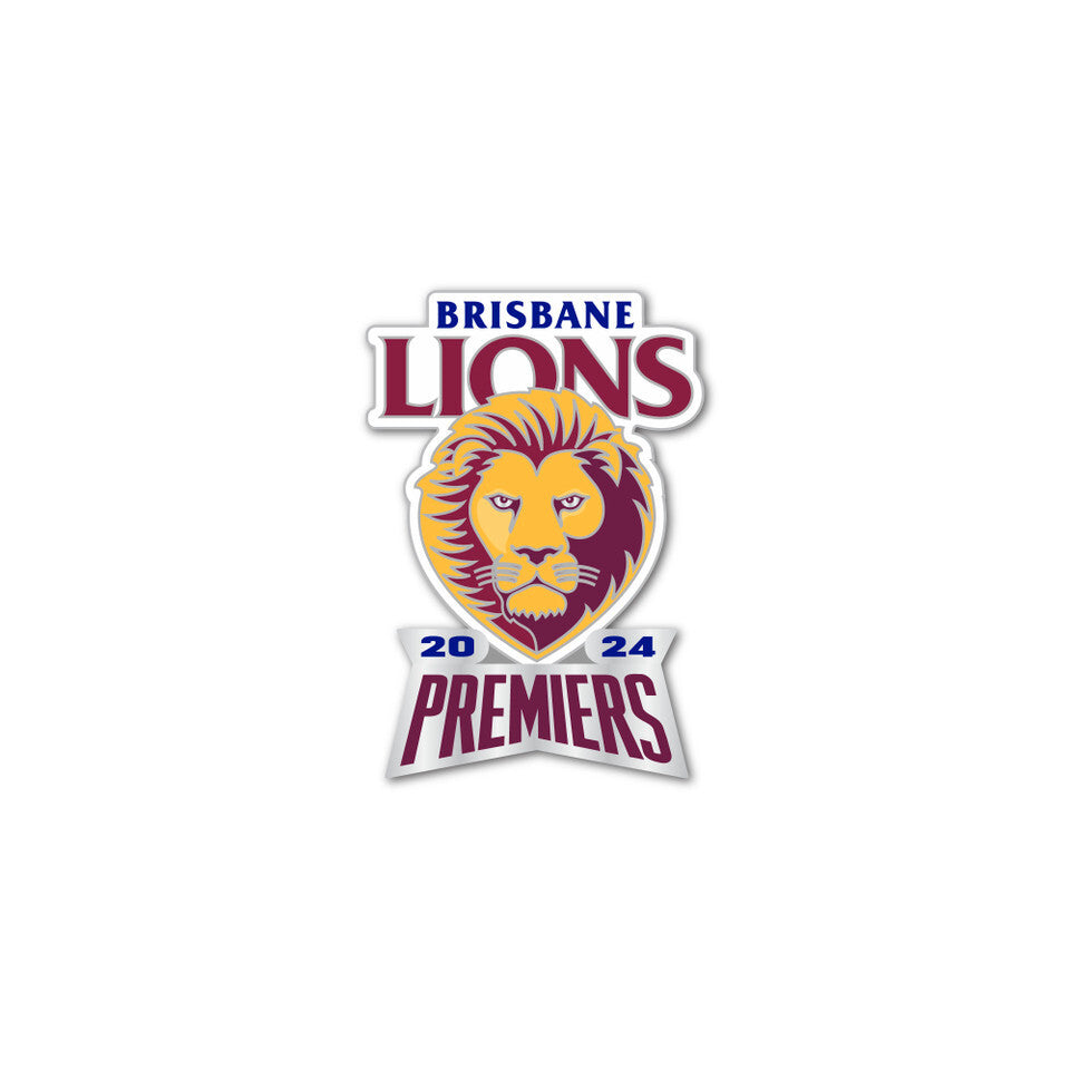Brisbane Lions AFL 2024 Premiers Logo Pin!