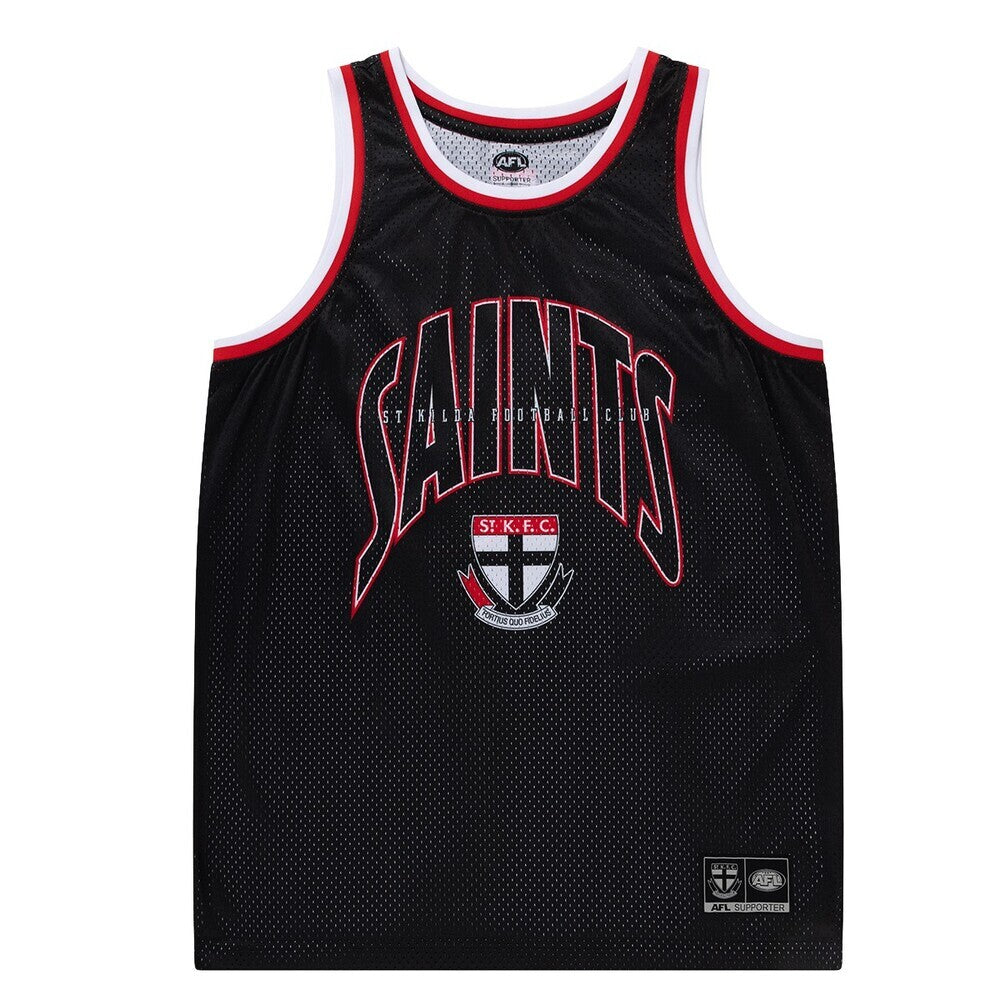 St Kilda Saints AFL Basketball Singlet Sizes S-3XL! S4