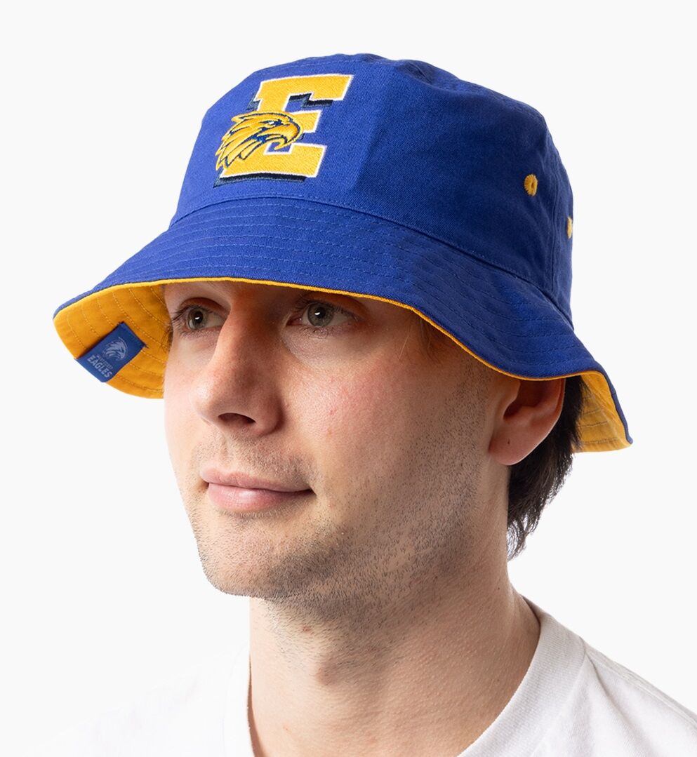 West Coast Eagles AFL Graphic Letter Bucket Hat Cap!