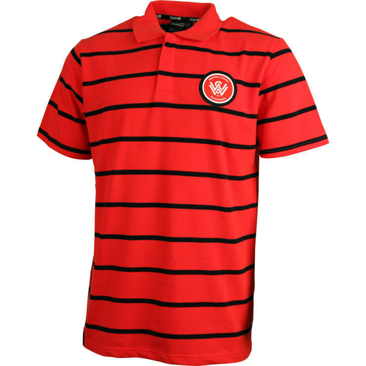 Western Sydney Wanderers FC Knitted Polo Shirt Sizes S-5XL! A League Soccer!