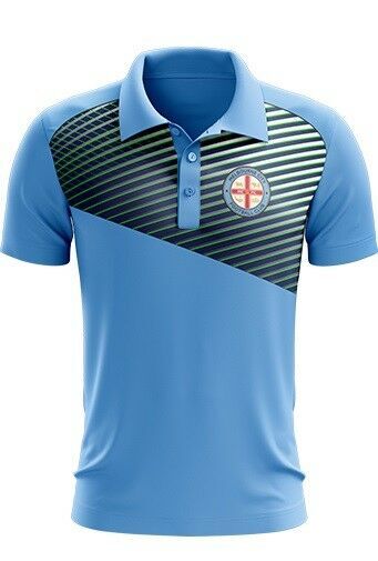 Melbourne City 2019 A League Geo Strike Polo Shirt Size S-3XL!