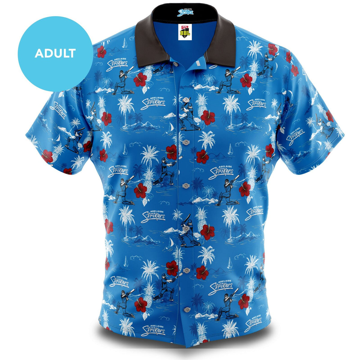 Adelaide Strikers Big Bash BBL Cricket 2022 Hawaiian Shirt Polo Sizes S-5XL