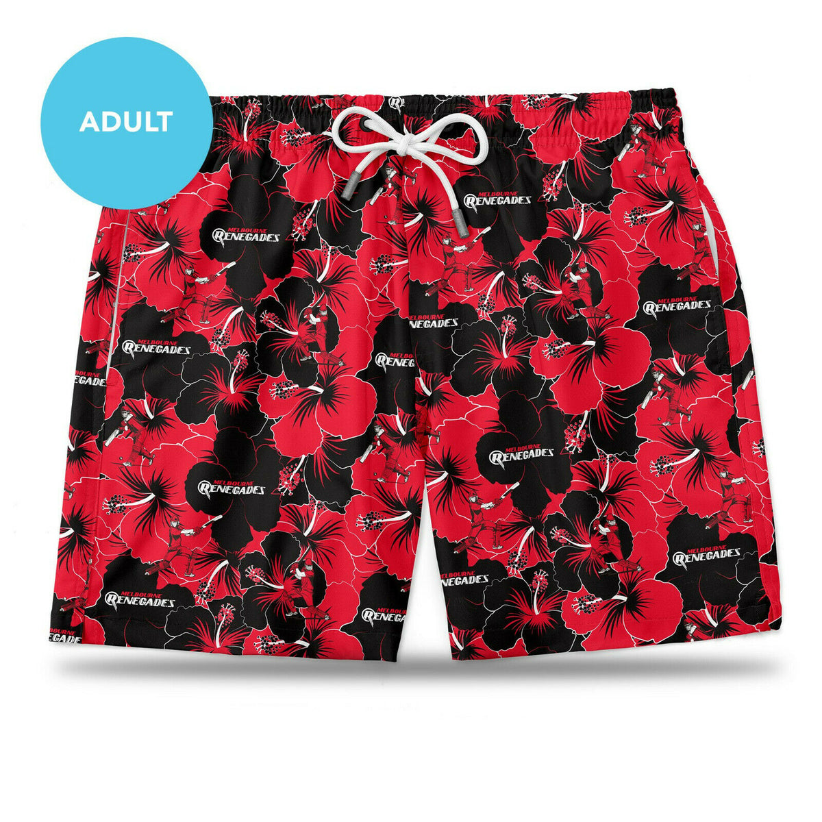 Melbourne Renegades BBL Big Bash Cricket 2020 Adult Hawaiian Shorts Sizes S-5XL