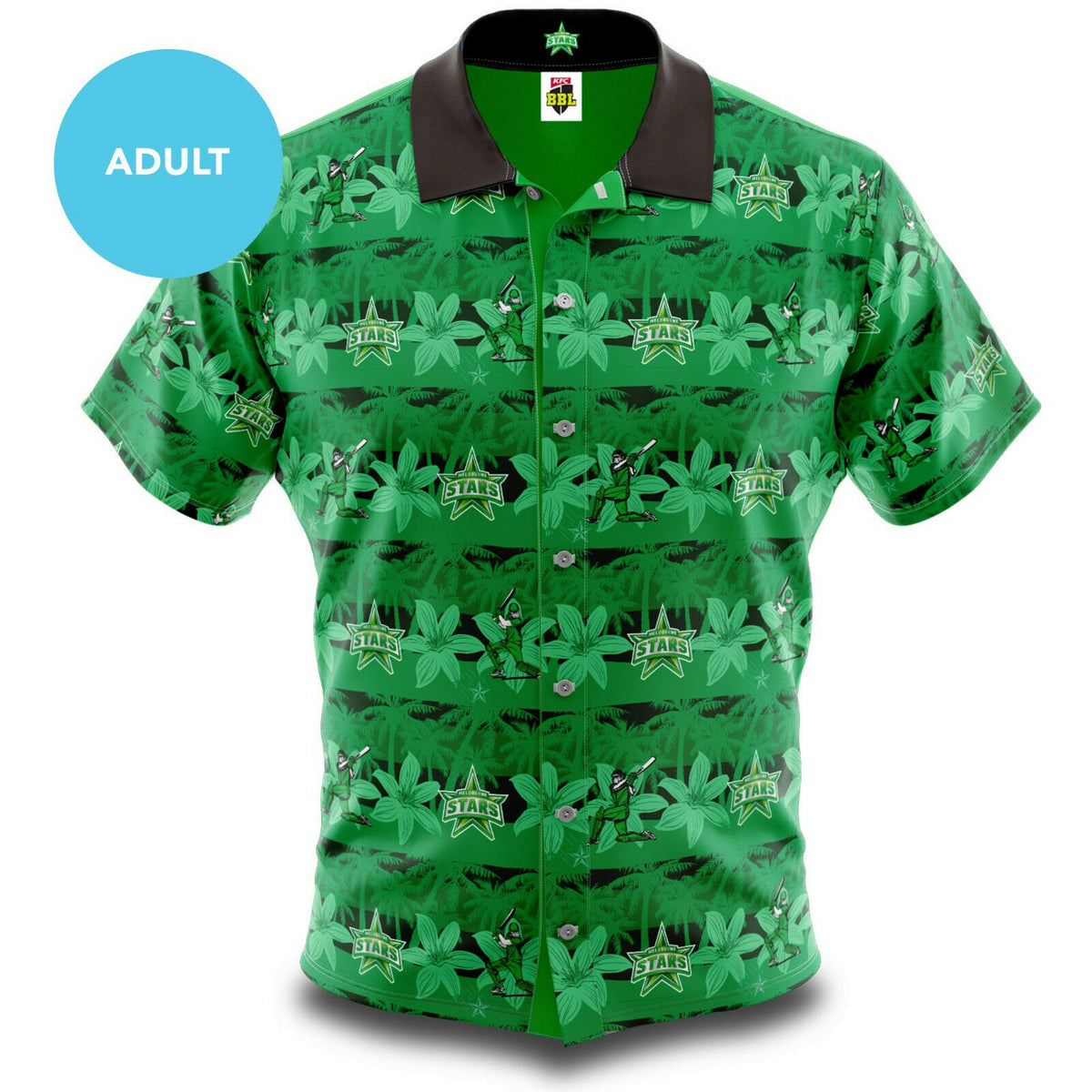 Melbourne Stars Big Bash BBL Cricket 2022 Adult Hawaiian Shirt Polo Sizes S-5XL!