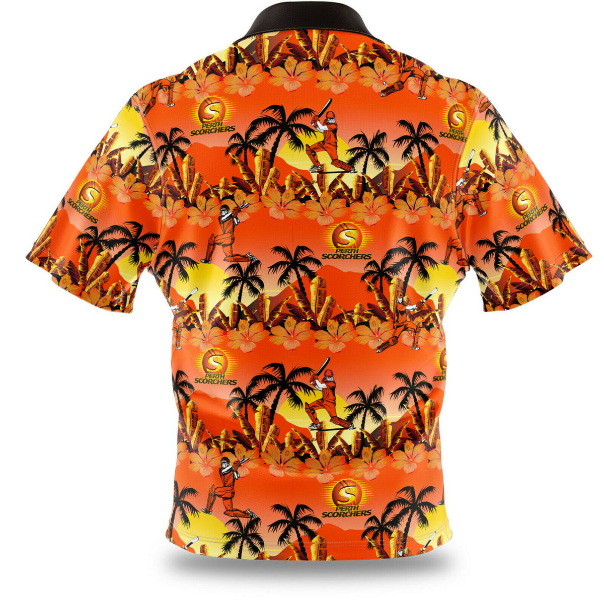 Perth Scorchers Big Bash BBL Cricket 2020 Adult Hawaiian Shirt Polo Sizes S-5XL