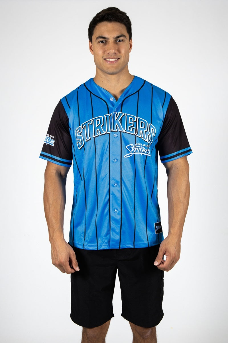 Adelaide Strikers Big Bash BBL 'Slugger' Baseball Shirt Sizes S-5XL!