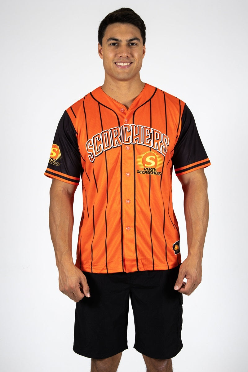 Perth Scorchers Big Bash BBL Cricket 'Slugger' Baseball Shirt Sizes S-5XL!