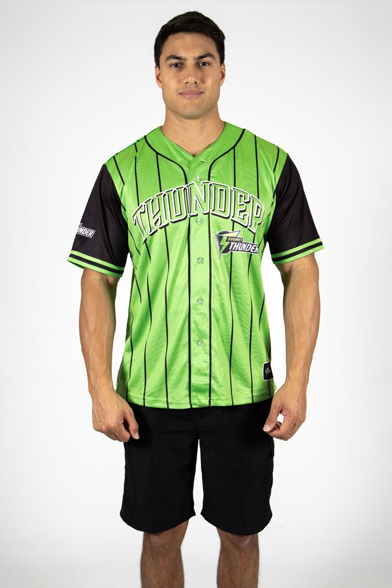 Sydney Thunder Big Bash BBL Cricket 'Slugger' Baseball Shirt Sizes S-5XL!