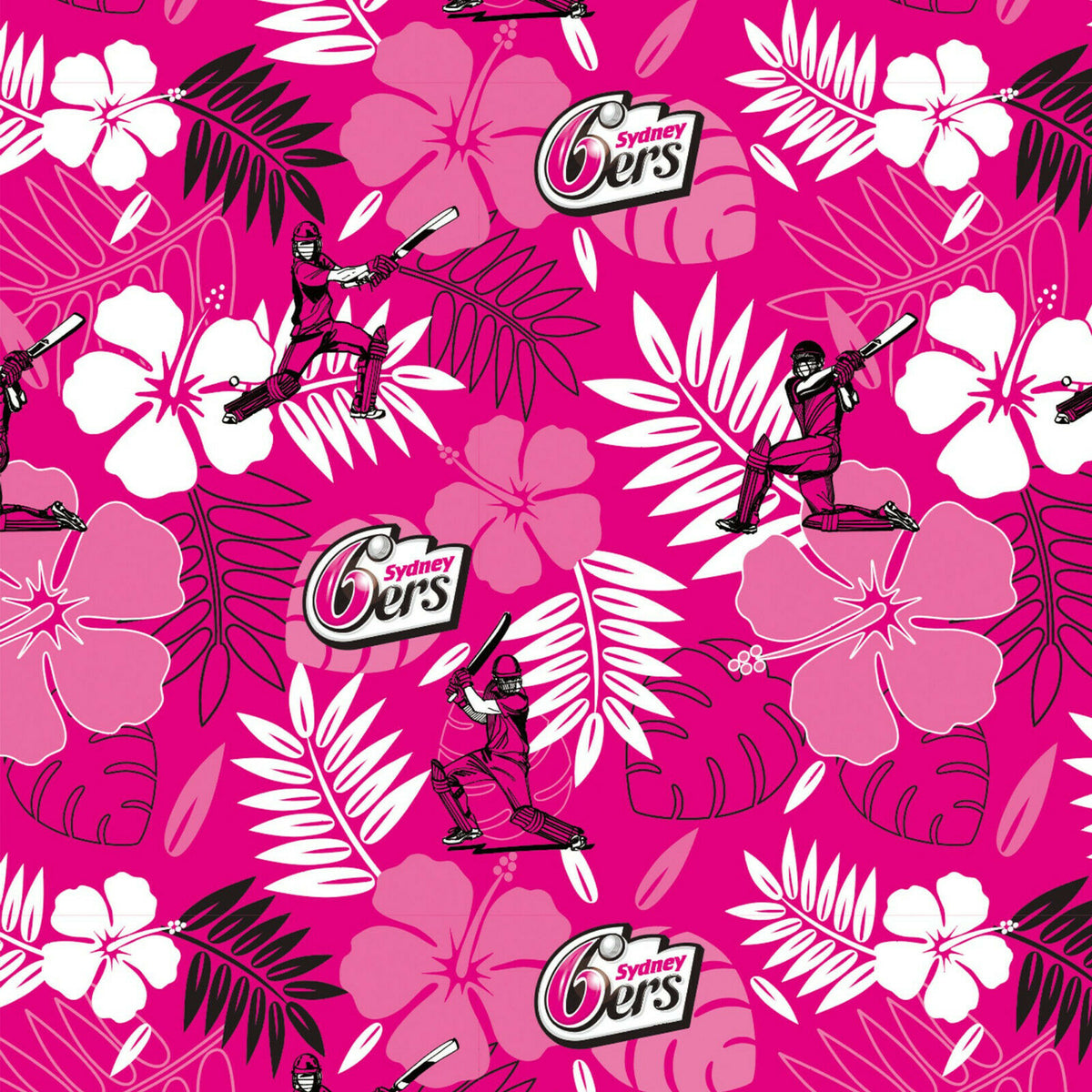 Sydney Sixers Big Bash BBL Cricket 2020 Adult Hawaiian Shirt Polo Sizes S-5XL