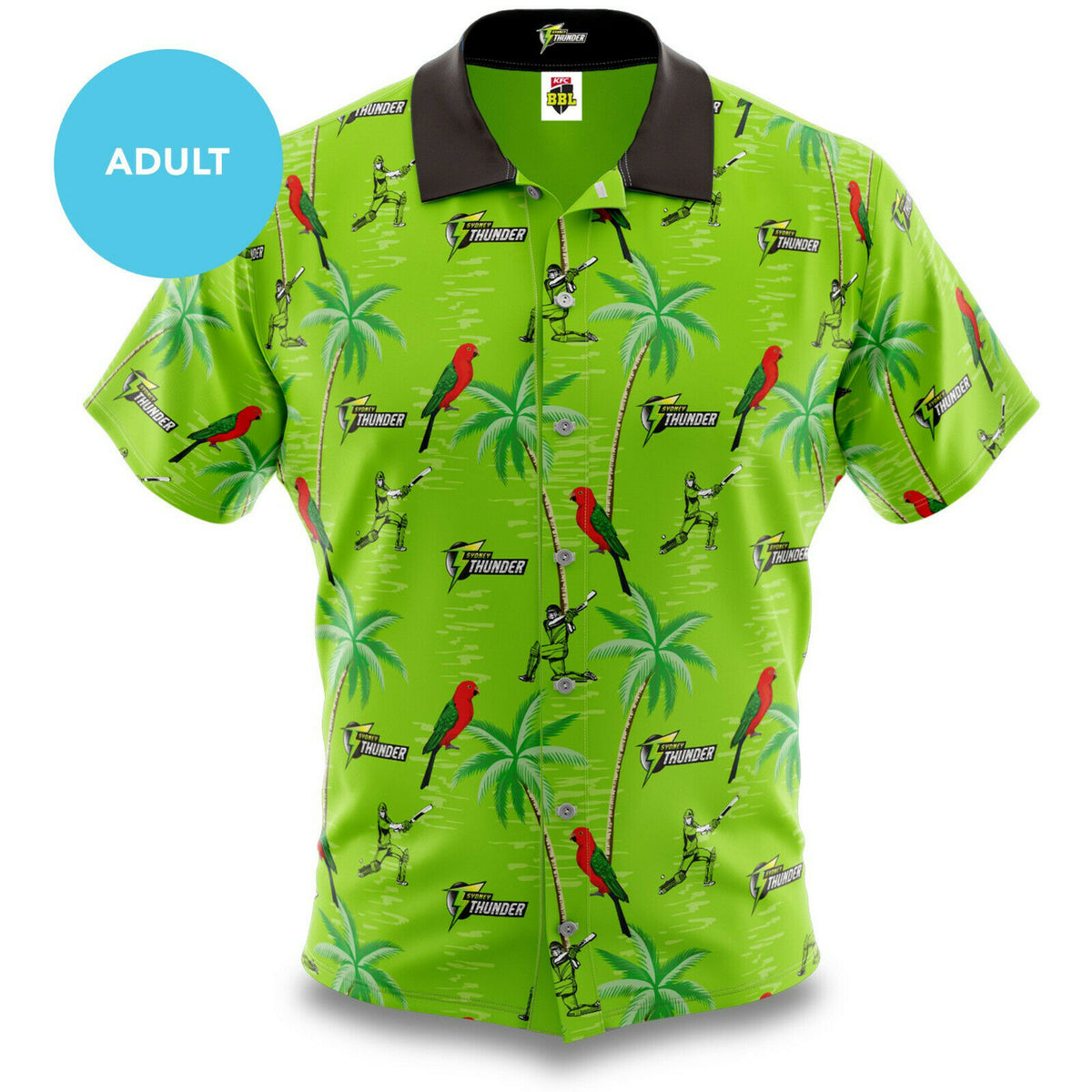 Sydney Thunder Big Bash BBL Cricket 2020 Adult Hawaiian Shirt Polo Sizes S-5XL