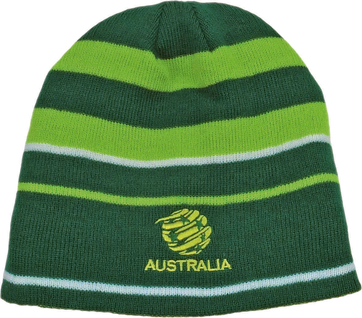 Australia Socceroos Reversible Gold & Green Beanie! 2 in 1 Winter Beanie! World