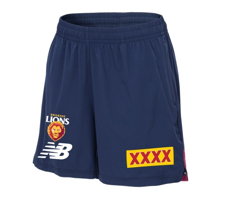 Brisbane Lions AFL Players New Balance Travel Shorts Sizes S-5XL! T3
