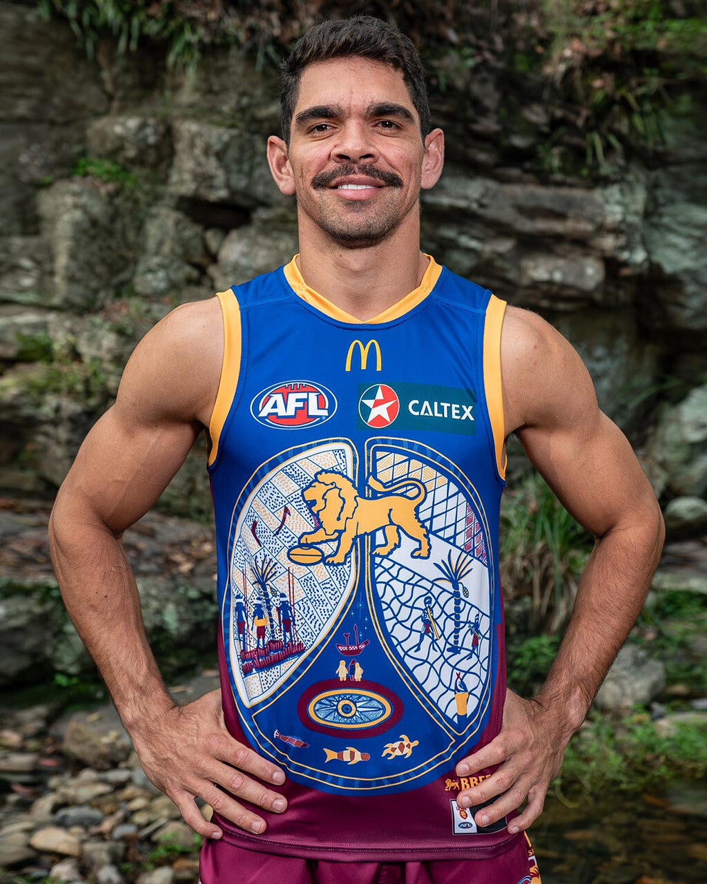 Brisbane Lions AFL Indigenous Guernsey Sizes S-3XL! T4