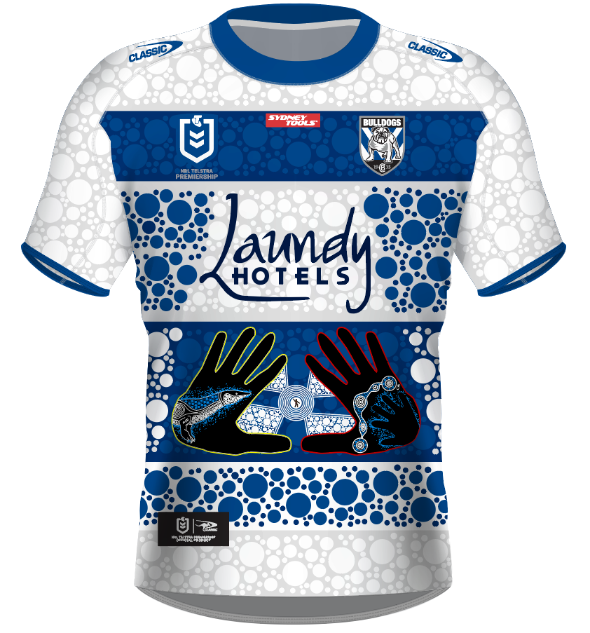 Canterbury Bulldogs NRL Classic Indigenous Jersey Sizes S-7XL! T1