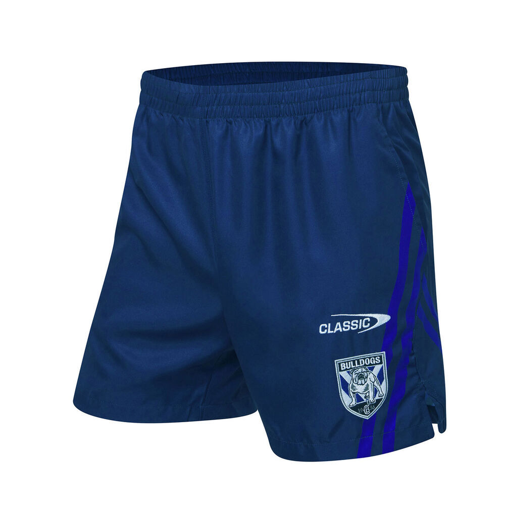 Canterbury Bankstown Bulldogs NRL Classic Training Shorts Sizes S-5XL! T1