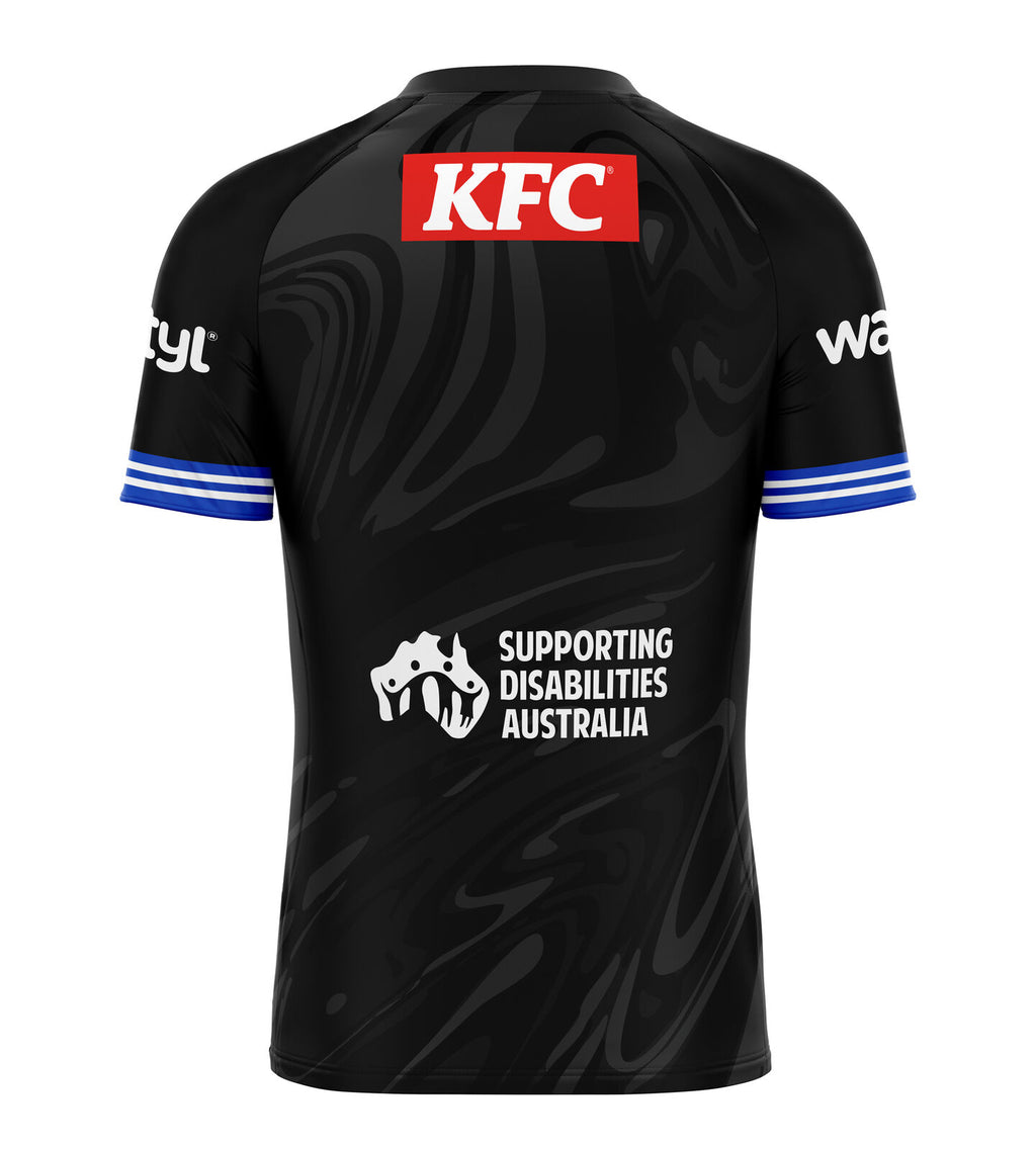 Canterbury Bulldogs NRL 2026 O'Neills Black Training Shirt Sizes S-7XL!