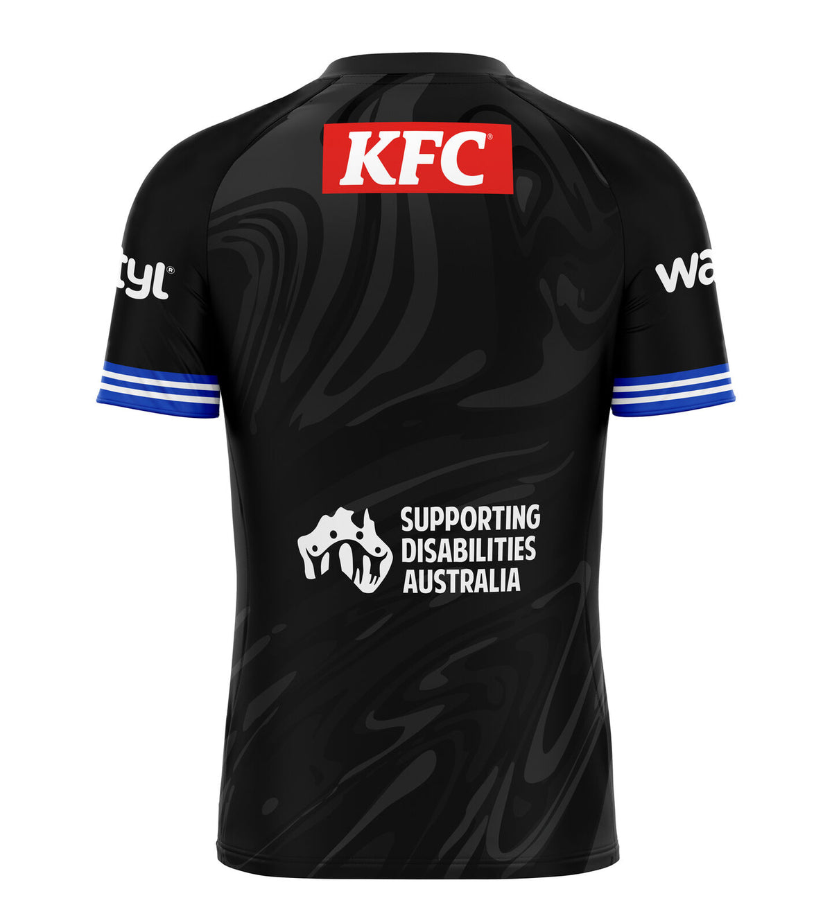 Canterbury Bulldogs NRL 2026 O'Neills Black Training Shirt Sizes S-7XL!