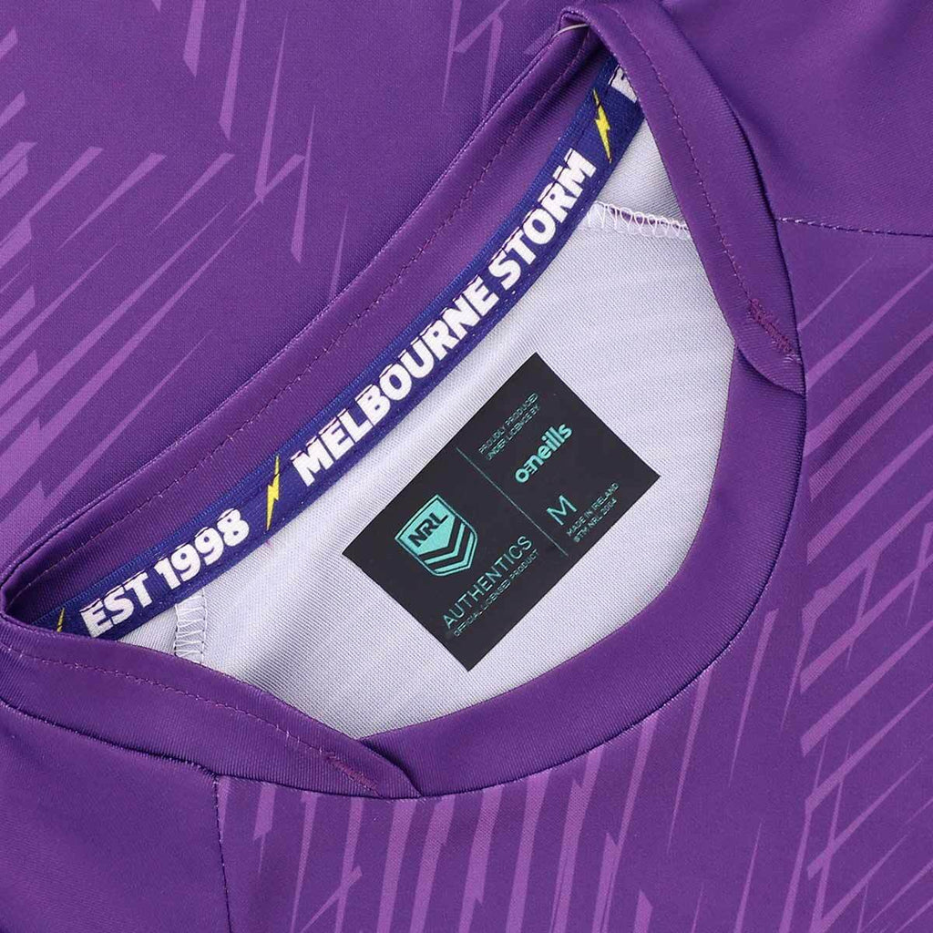 Melbourne Storm NRL 2025 O'Neills Purple Training Shirt Sizes S-7XL!
