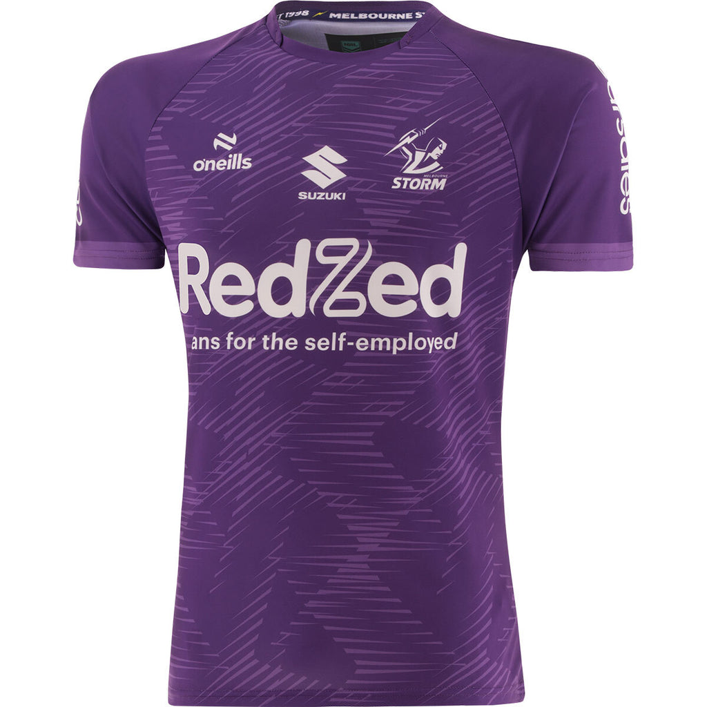 Melbourne Storm NRL 2025 O'Neills Purple Training Shirt Sizes S-7XL!