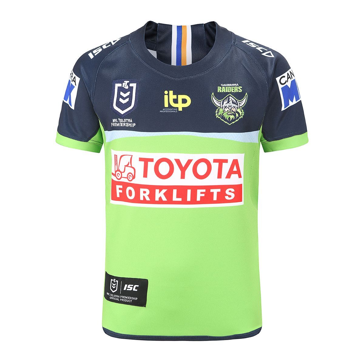 Canberra Raiders NRL ISC Home Jersey Kids Sizes 6-14! T2