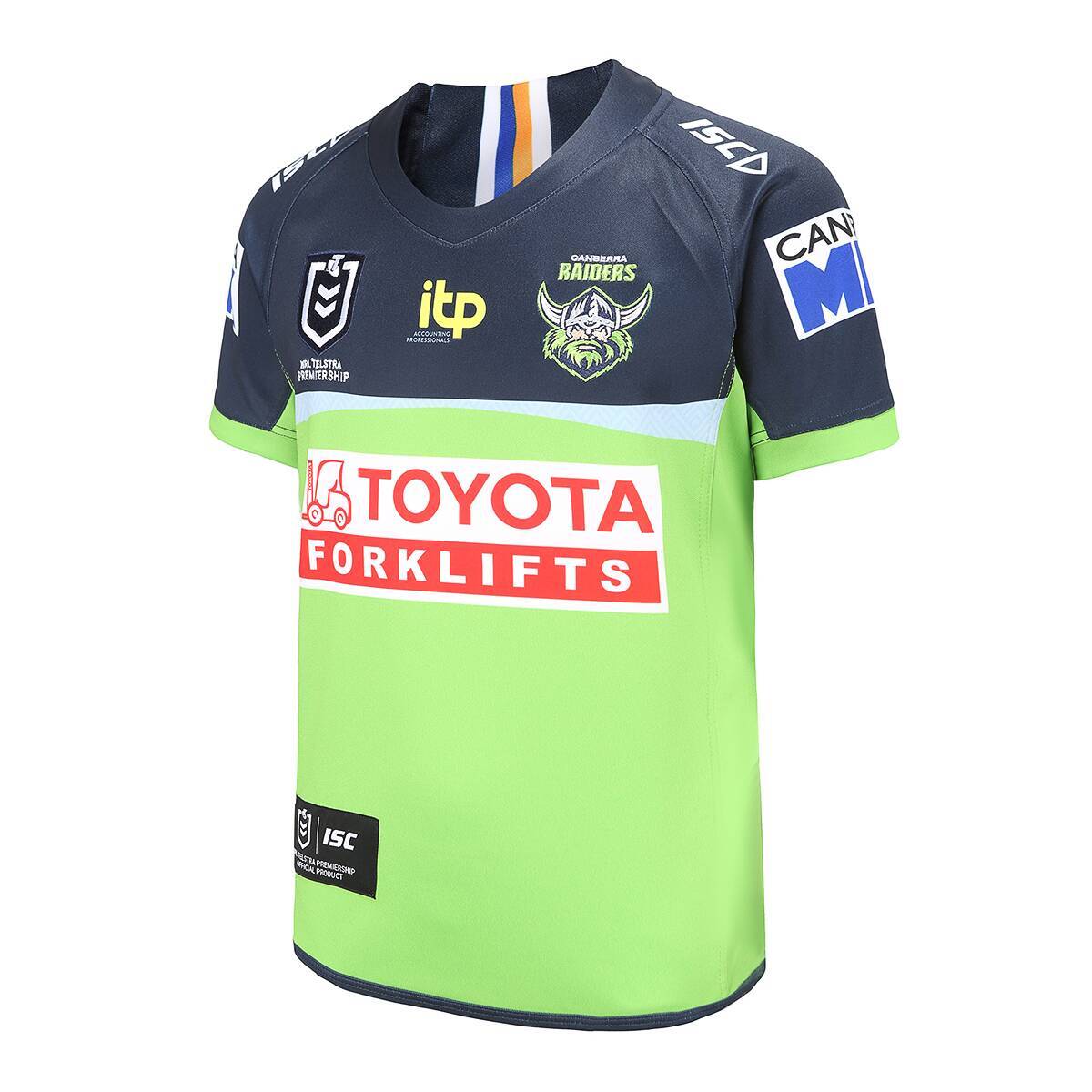 Canberra Raiders NRL ISC Home Jersey Kids Sizes 6-14! T2