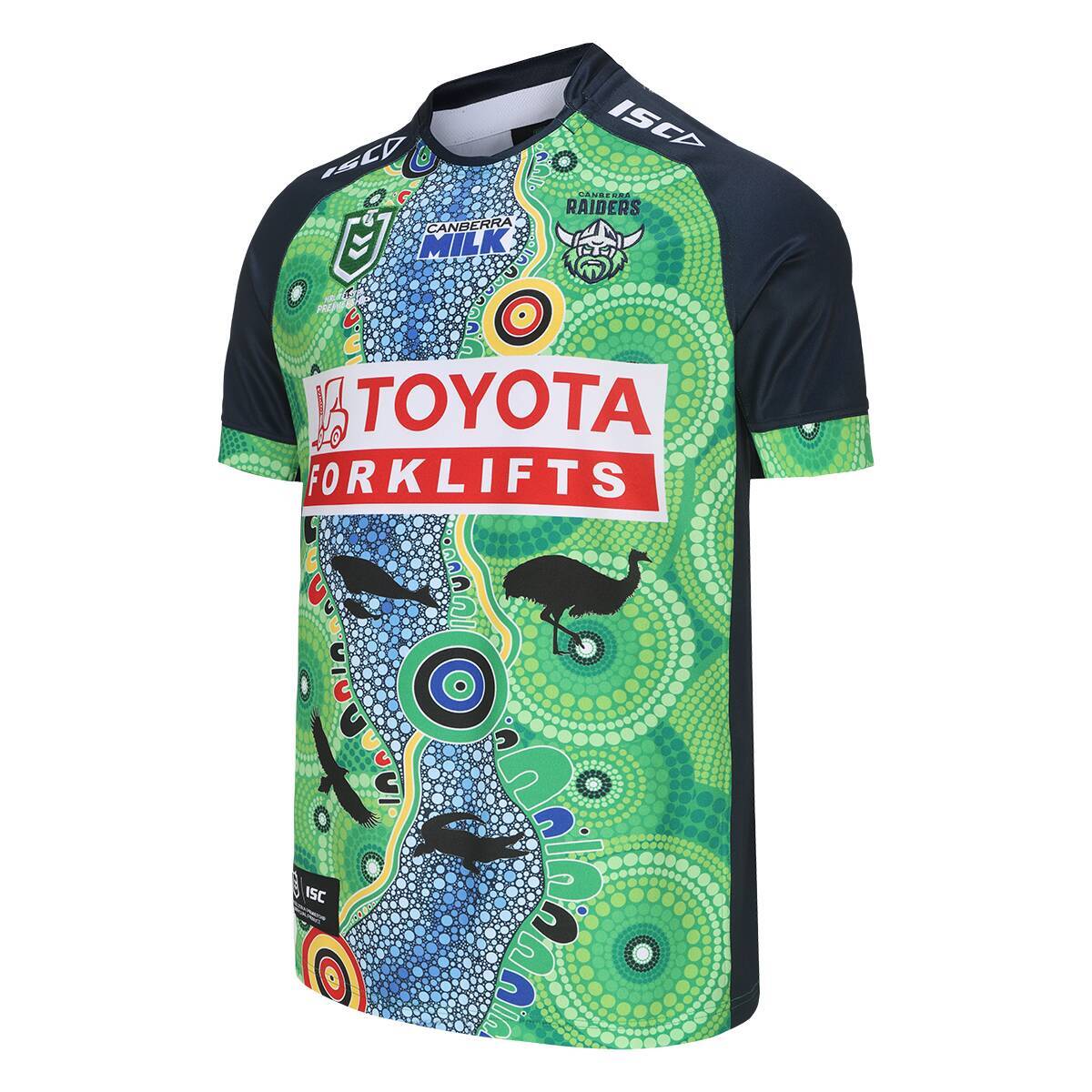 Canberra Raiders NRL ISC Indigenous Jersey Sizes S-7XL! T4