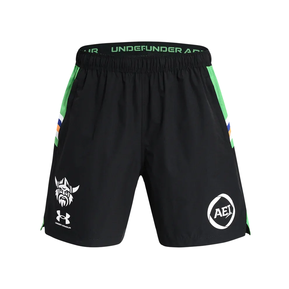Canberra Raiders NRL Under Armor 2026 Players Training Shorts Sizes S-7XL!