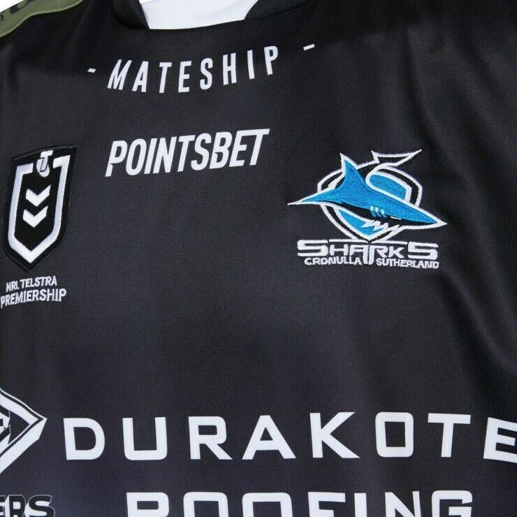 Cronulla Sharks NRL X Blades Kokoda Jersey Sizes S-5XL!