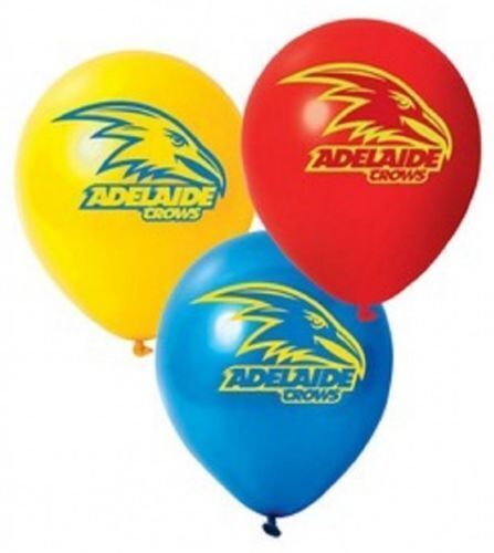 Official AFL Adelaide Crows Happy Birthday Party Latex Helium Balloons (10 Pack)