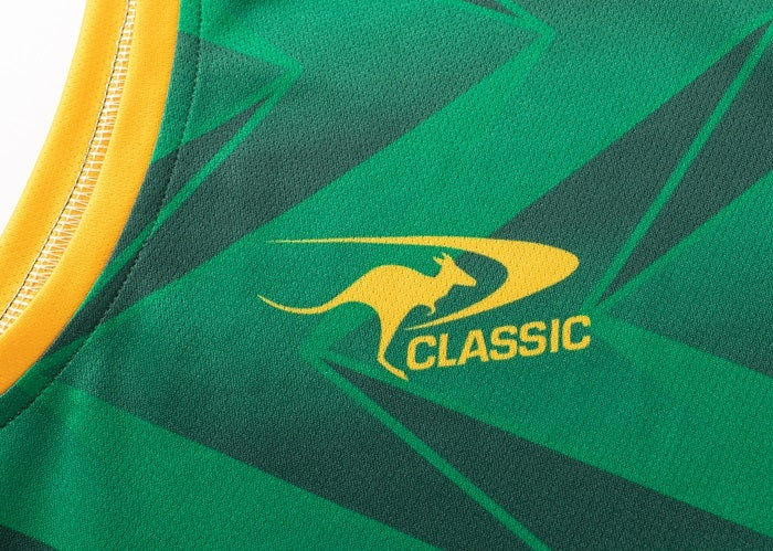 Australian Kangaroos 2024/25 ARL Players Green Training Singlet Sizes S-7XL!