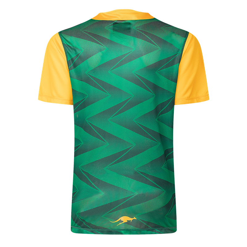 Australian Kangaroos 2024/25 ARL Players Green Training Shirt Sizes S-7XL!