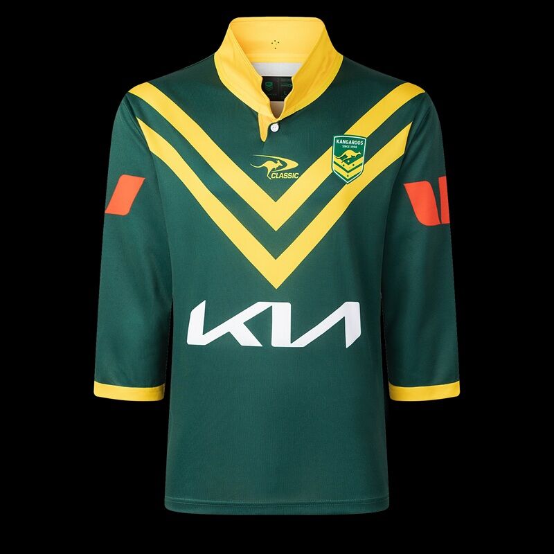 Australian Kangaroos 2025/26 ARL Players Captains Run Jersey Sizes S-7XL!