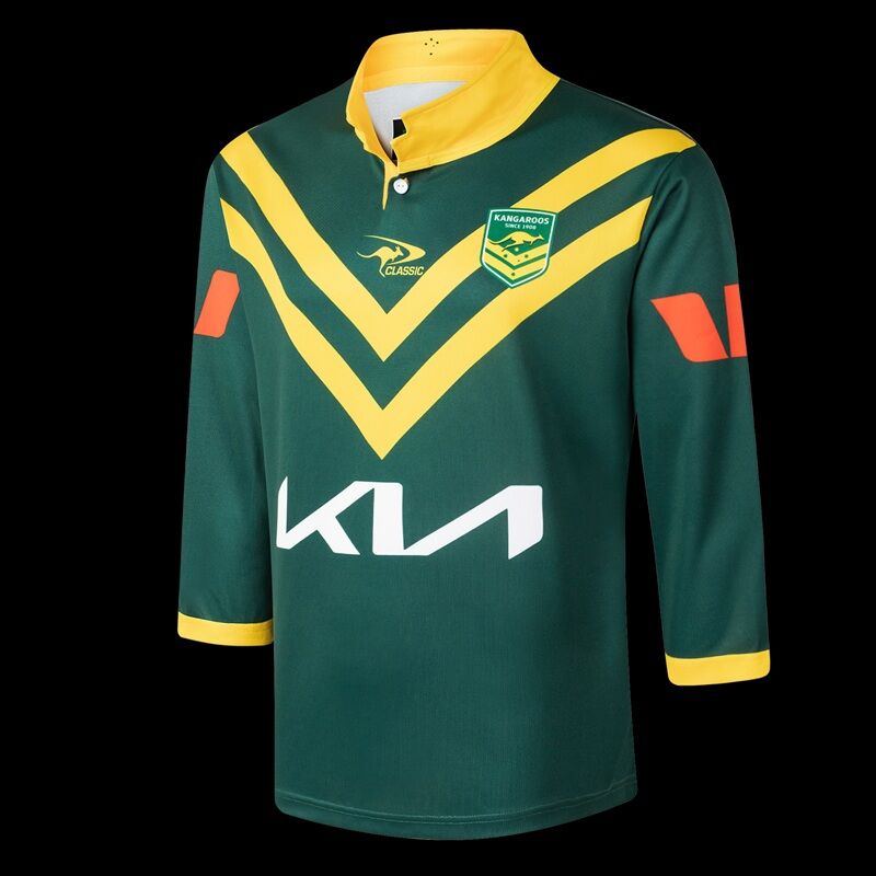 Australian Kangaroos 2025/26 ARL Players Captains Run Jersey Sizes S-7XL!