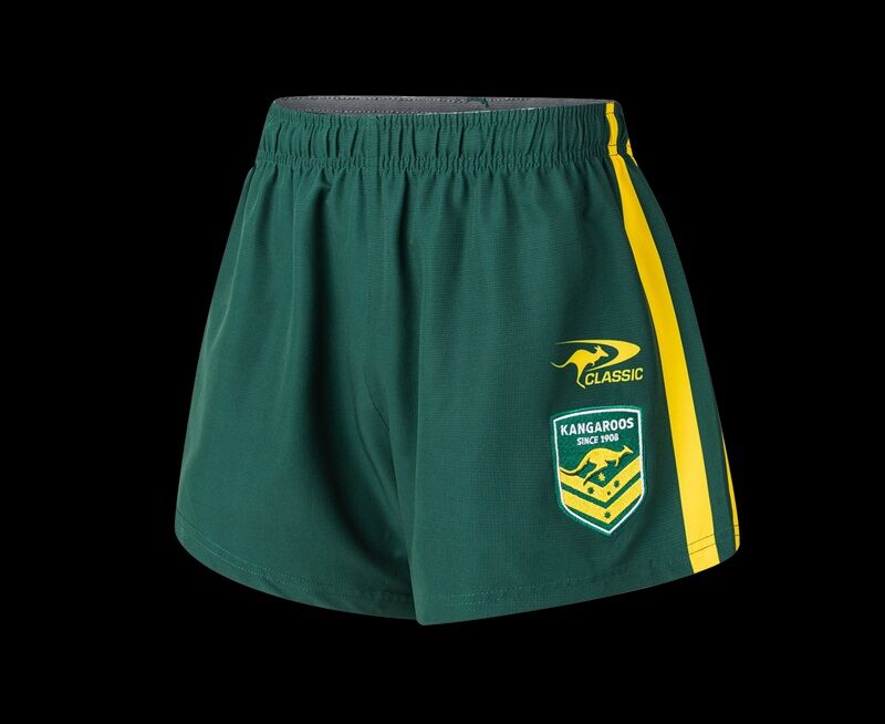 Australian Kangaroos 2025/26 ARL Players Home Shorts Sizes S-7XL!