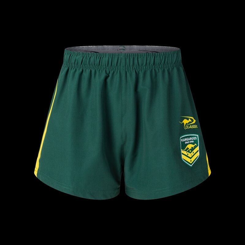 Australian Kangaroos 2025/26 ARL Players Home Shorts Sizes S-7XL!