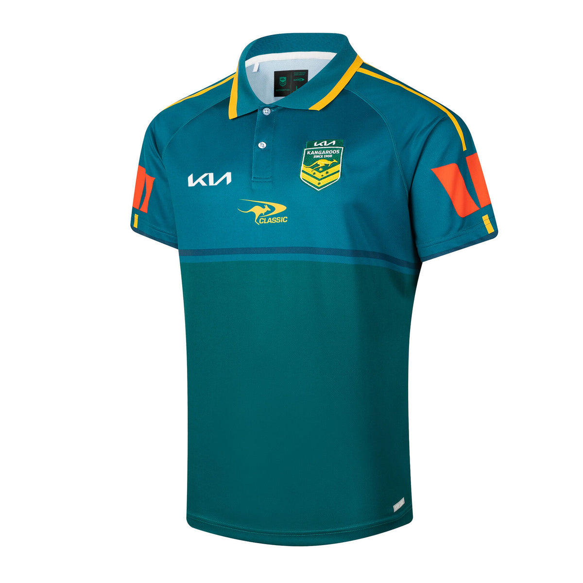 Australian Kangaroos RLWC 2026 Classic Media Polo Sizes S-7XL!
