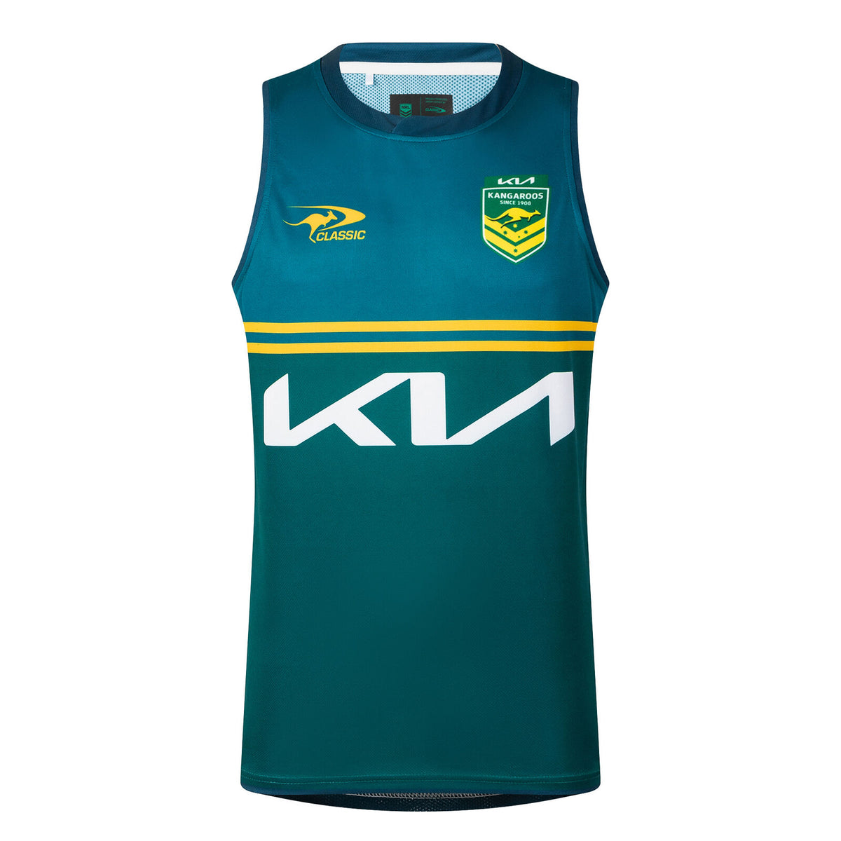 Australian Kangaroos RLWC 2026 Classic Training Singlet Sizes S-7XL!