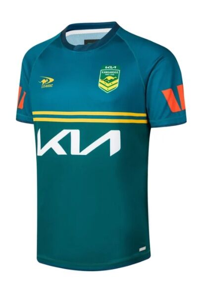Australian Kangaroos RLWC 2026 Classic Training T Shirt Sizes S-7XL!