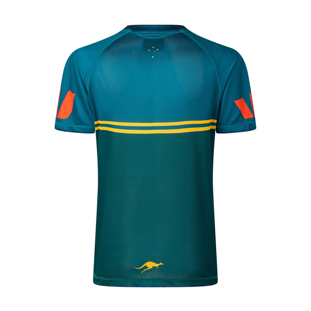 Australian Kangaroos RLWC 2026 Classic Training Shirt Kids Sizes 8-14!