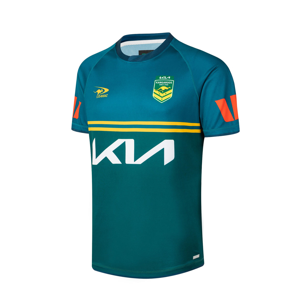 Australian Kangaroos RLWC 2026 Classic Training Shirt Kids Sizes 8-14!