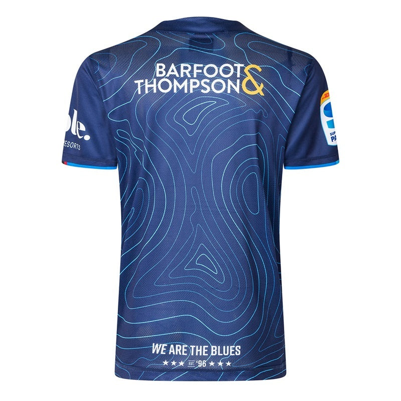 Auckland Blues 2025 Super Rugby Classic Pro Training Shirt Sizes S-7XL!